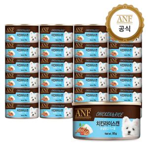 강아지 간식 치킨라이스 캔 95g x24개