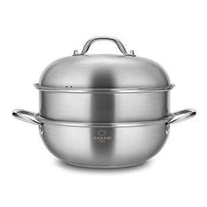 IH 더블 돔 웍 찜기 찜솥 28cm