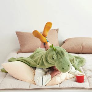 티라노 극세사 후드 담요 블랭킷