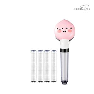 대림 디클린 카카오 샤워기(어피치) + 항균 필터(4개)