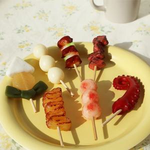 미니 꼬치 모형 세트 이자카야 감성 인테리어 소품 디스플레이