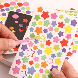 원형 별 하트 스티커 다꾸 데코 칭찬스티커