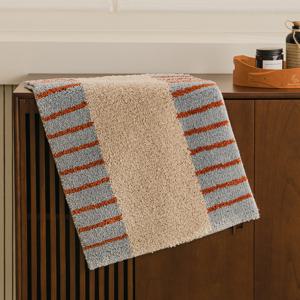 샌더 터프팅 롱파일 자카드 발매트 미니러그 45x62cm