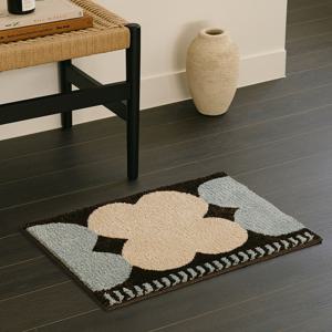 블룸 터프팅 롱파일 자카드 발매트 미니러그 45x62cm