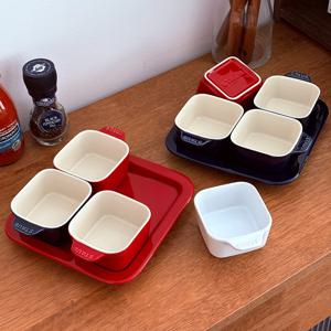 세라믹 사각 서빙세트 5P