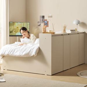 네오 스누피 공간분리 파티션 수납 침대 SS