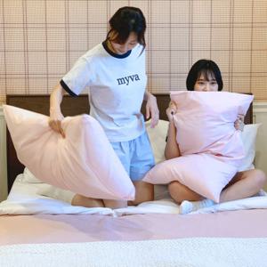 자체제작 캡내장 링거 바스락 사계절 반팔 반바지 홈웨어 파자마 세트