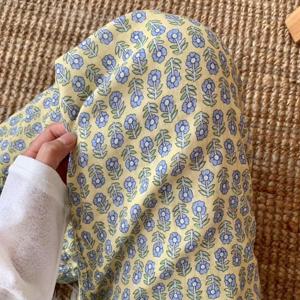 잠옷 긴바지 순면 디망 플라워 이중거즈 사계절 홈웨어 1color