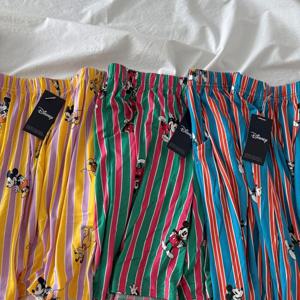 커플 디즈니 정품 치즈 잠옷 반바지 찹쌀 미키마우스 스트라이프 여름 파자마 3color