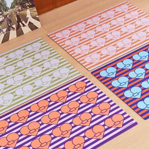 하트커넥트 스트라이프 더블레이어 빨아쓰는 규조토 발매트 주방매트 4종(택1)