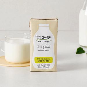 상하목장 유기농 멸균 백색 우유 200ml 24팩