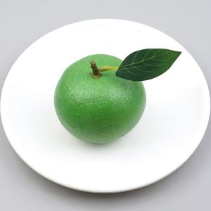 잎사귀 청 귤 모형 그린 7.3cm 과일모형 슈퍼리얼카피
