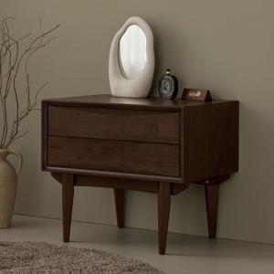 [리퍼] 올리 원목 협탁 2단 서랍