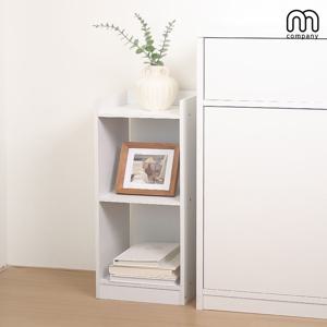 리몬 3단 미니 책장 낮은 틈새 수납장 거실 책상 책꽂이 슬림 수납 북선반 화이트 인테리어
