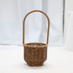 내추럴 라탄스타일 미니 바구니 ver.2 A타입(원형) 어버이날 시즌상품 카네이션 원예수업