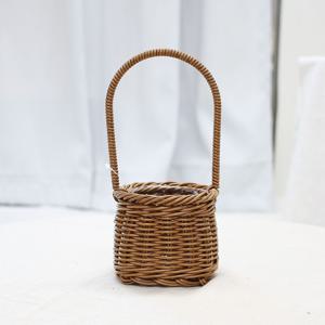 내추럴 라탄스타일 미니 바구니 ver.2 B타입(사각) 어버이날 시즌상품 카네이션 원예수업