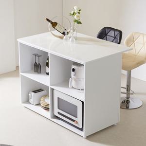 엘리아 키높은 광파오븐 홈바 아일랜드 식탁 렌지대 가로120cm 폭75cm