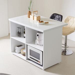 인조대리석 엘리아 키높은 광파오븐 홈바 아일랜드 식탁 렌지대 가로120cm 폭75cm