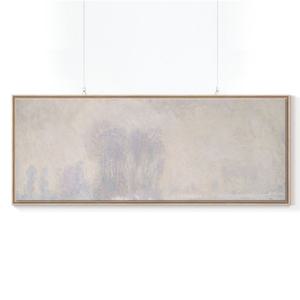 명화 대형  와이드 캔버스 액자 클로드 모네 그림_센 베네쿠르 강변의 빙판A