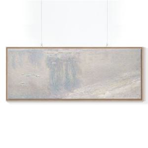 명화 대형  와이드 캔버스 액자 클로드 모네 그림_센 베네쿠르 강변의 빙판B