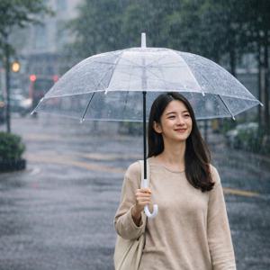 안전시야 일회용 투명 비닐 장 우산 판촉물 답례품