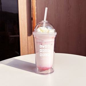 데일리 이모션 아이스 콜드컵 플랫/돔 빨대 포함 530ml