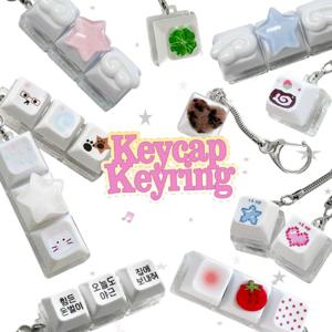LED 키캡 키보드 클릭커 클리커 키링 1구 3구 RGB 딸깍이 청축 가방 열쇠 고리 모음