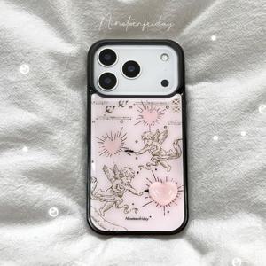 빈티지 큐피드 맥세이프 에폭시 아이폰 갤럭시 케이스 폰케이스 하트 17 16 15 프로