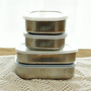 일본 스텐 반찬통) 밀폐용기, 도시락통 - L 사이즈