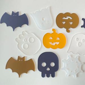 할로윈 티코스터 카페 아크릴 컵받침 홈 파티 소품 용품 장식 잔받침