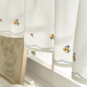 아기자기 자수 주방커튼 바란스커튼