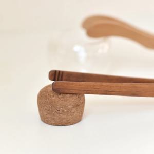 우드 미니 차집게 보이차 다도 입문 나무 다구