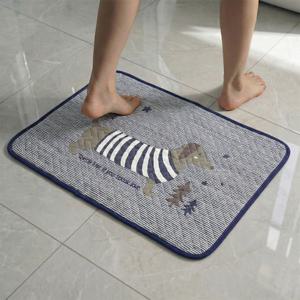 헤링본 퀼팅 발매트 닥스훈트 주방 욕실 현관매트