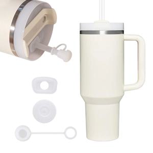 스탠리 퀜처 H2.0 호환 실리콘 9mm 빨대 뚜껑+스토퍼 세트 텀블러 악세사리 흘림방지