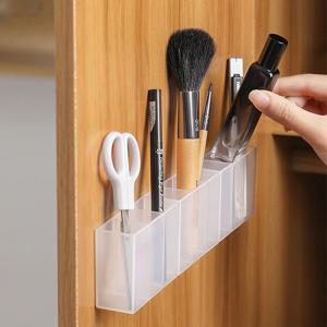 벽 부착식 3칸 소품수납함 립스틱 붓 정리함 3개 F129