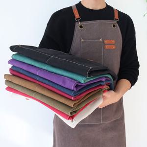 캔버스 바리스타 앞치마 카페 미용실 네일샵 12color