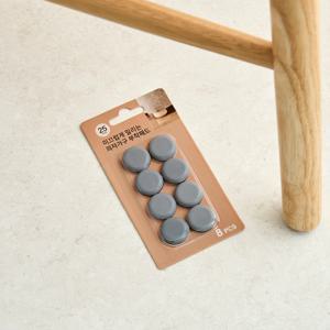 미끄럽게 밀리는 의자가구 부착패드 8개입 25MM