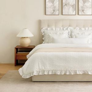 루아레 60수 고밀도 워싱면 프릴 차렵이불 K