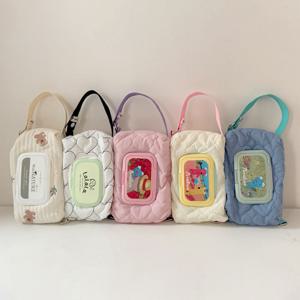 물티슈 케이스 대용량 2in1 걸이형 파우치 누빔 커버 휴대용 차량용