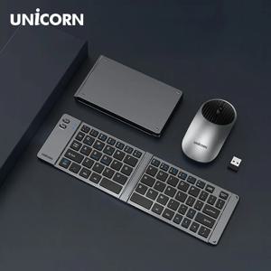 2.4G+블루투스 접이식 휴대용 키보드 마우스세트 C타입충전 BK-950SB