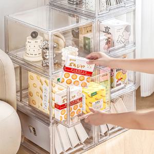 대형 멀티큐브 서랍형 슬라이딩 정리함 주방 팬트리 옷 수납함 아크릴 리빙박스