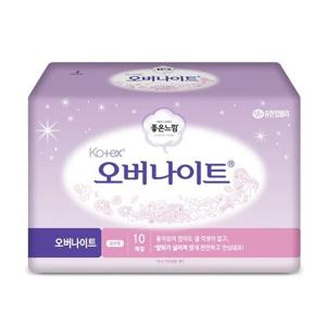 좋은느낌 코텍스 오버나이트 10개입 x1팩 순면커버