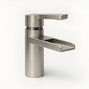 그라츠(Graz)폭포수전 무광 크롬 니켈 세면대수전 원홀수전