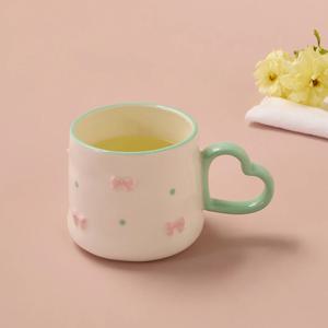 러브소르베 하트핸들 머그 300ML 그린