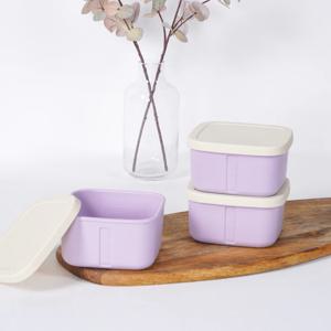 실리콘 밀폐용기 3개 반찬통 소분용기 냉동보관 밀프랩 샐러드