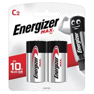 알카라인 맥스 건전지 C형 2입 카드형 (2알)