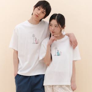 오프아워 베이직 반팔 티셔츠 + 긴바지 세트