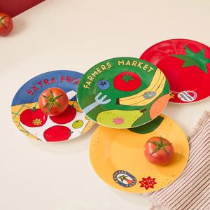 파머스클럽 멜라민 접시 4p 세트 18cm