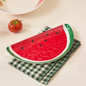 파머스클럽 멜라민 수박모양 접시 26cm