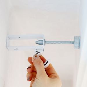 무타공 올인원 안뚫어고리 커튼박스용 커튼봉 레일 블라인드 이중레일 설치(2개,3개)